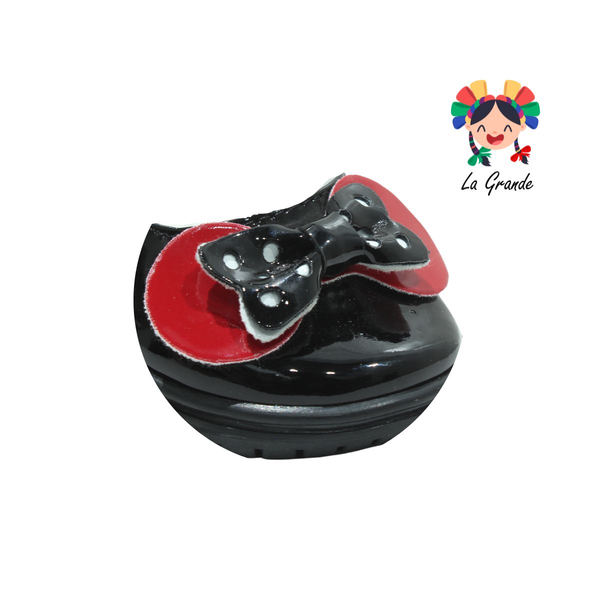 442 WIZZYZ negro rojo charol Zapato tipo Micky Mouse para niña con correa