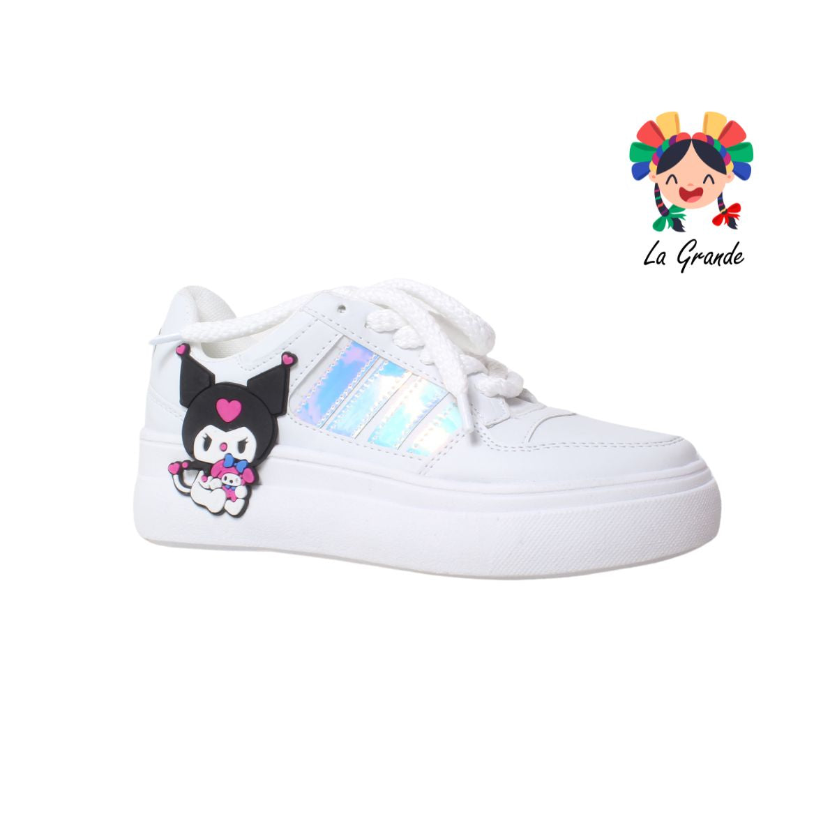 4500 FRIDAYS Blanco Tornasol Tenis Urbano Choclo para Dama