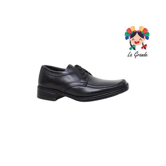 451 VIAKENTTO negro zapato de piel infantil niño escolar