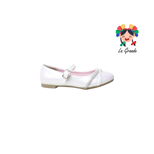 460003 TROPICANA Blanco Candy Zapato Balerina Para Niña Infantil