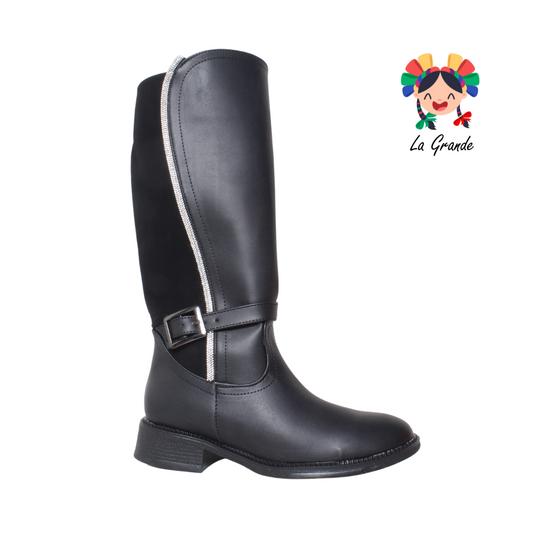 483 MIA Negro Sintético Bota Alta para Dama