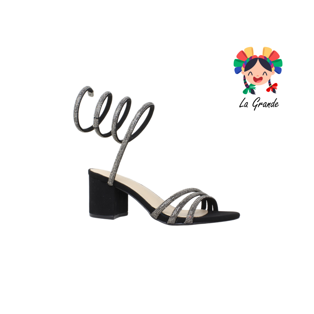 5005 MOLTO BELLO Negro Nobuck Zapatilla  de moda para dama