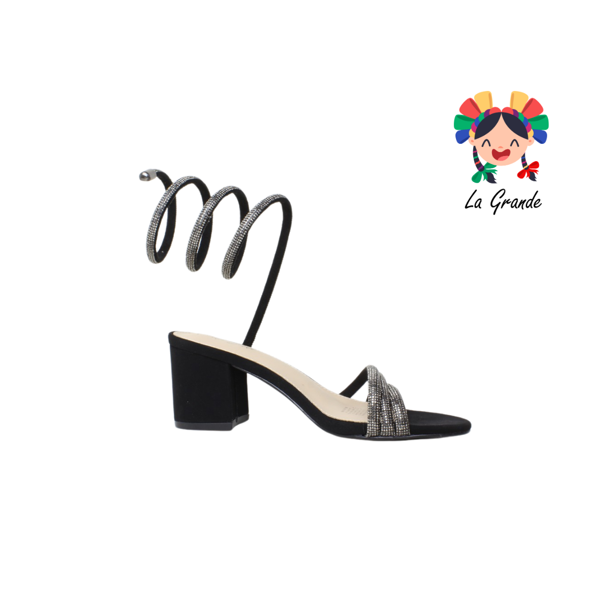 5005 MOLTO BELLO Negro Nobuck Zapatilla  de moda para dama