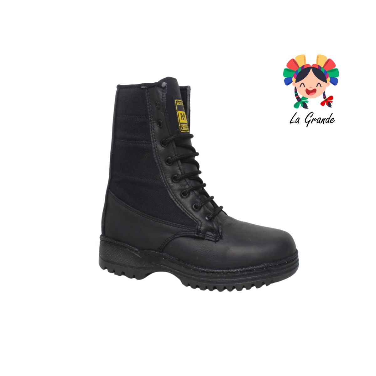 500 MMM Negro Bota para Joven y Dama