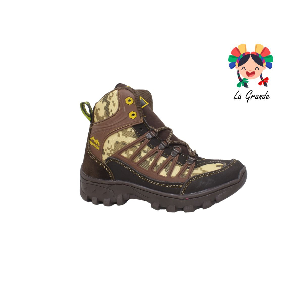 5010 CROSS-X Café Nobuck Pixeles bota para joven