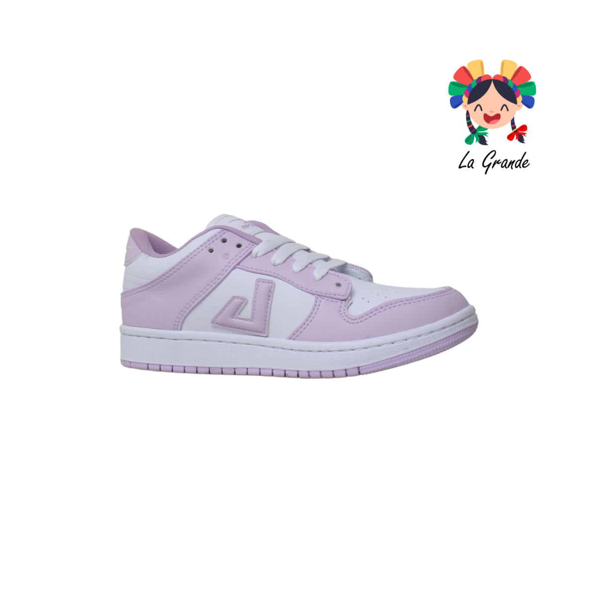 5016 APOORT Blanco Lila Tenis Dama