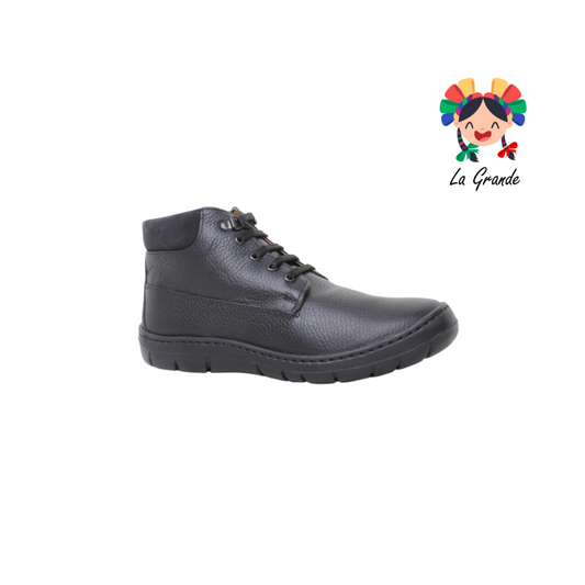 5032 DOGI negro zapato casual de piel Infantil para niño y joven