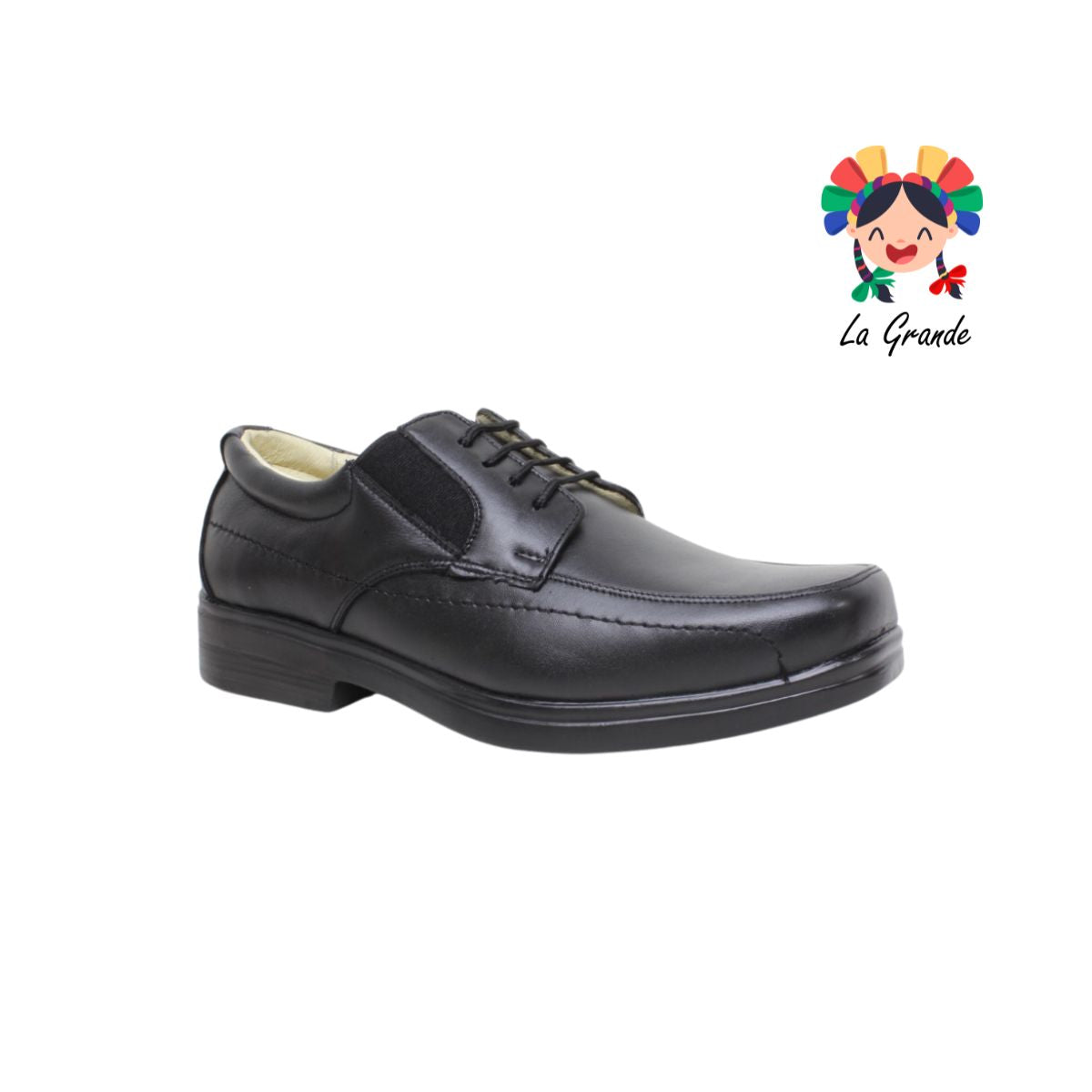 525 JACK NEWMAN Negro Piel zapato Casual para Caballero