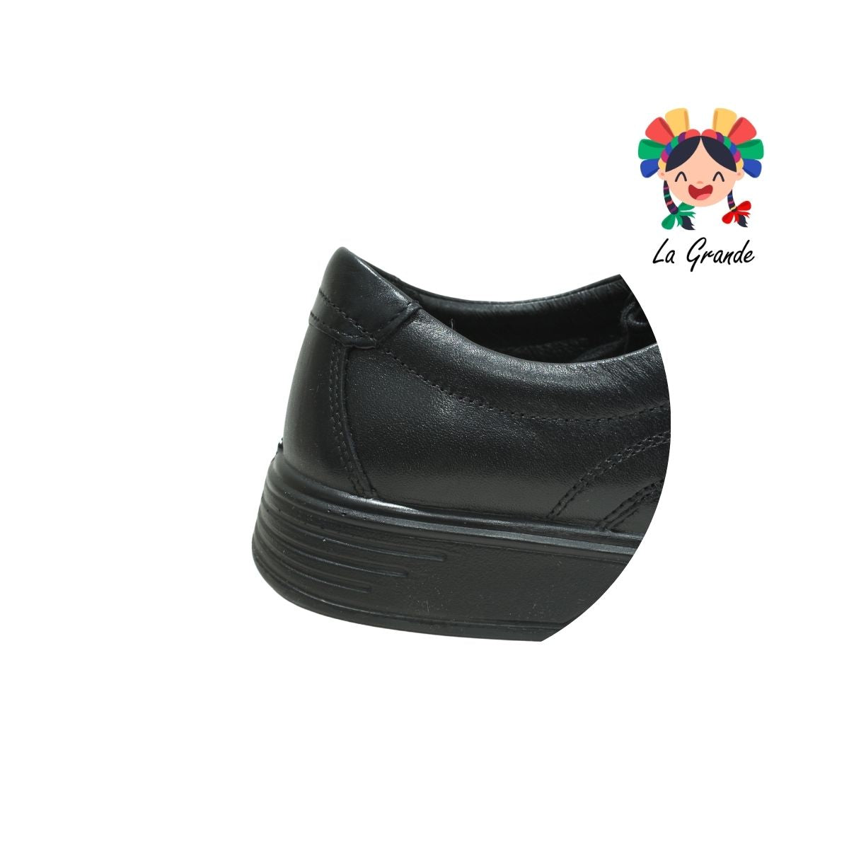 59301 Flexi Negro zapato de piel para caballero