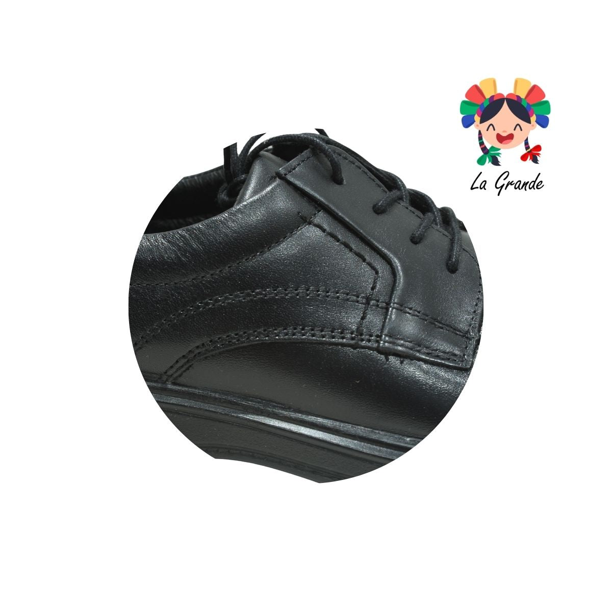 59301 Flexi Negro zapato de piel para caballero