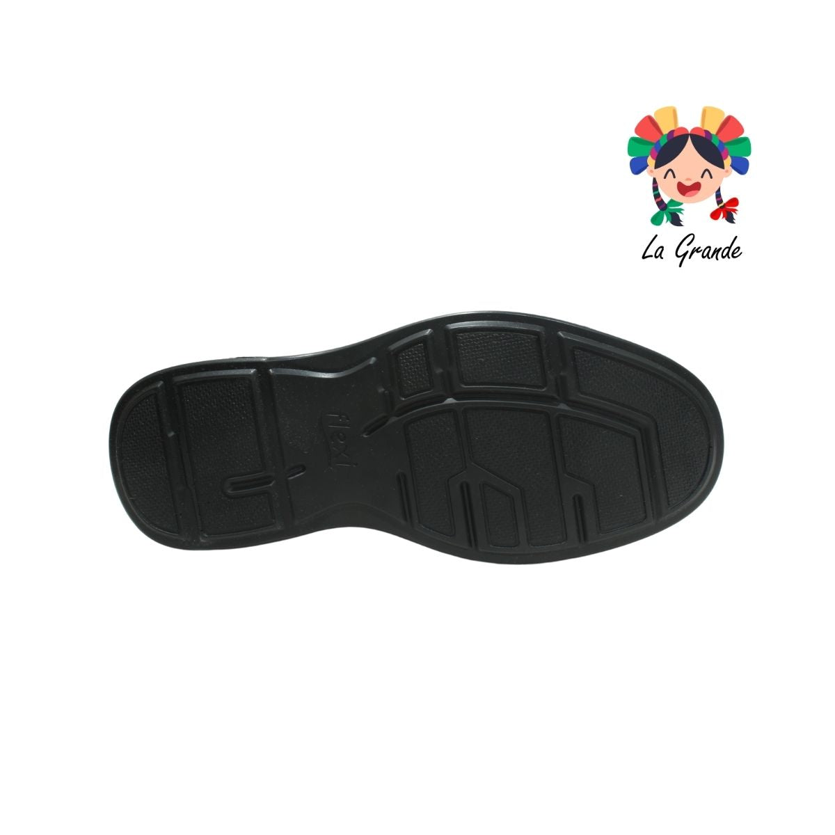 59301 Flexi Negro zapato de piel para caballero