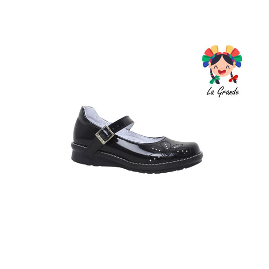 593 DOMINIQ Negro Zapato Charol Infantil Para Niña