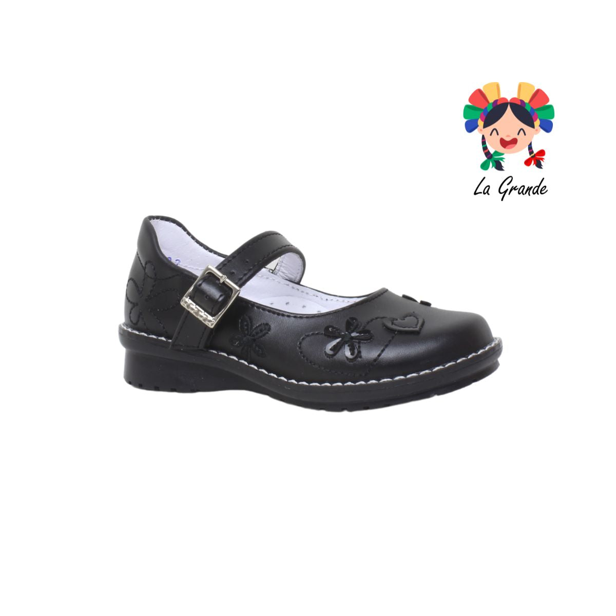 595 DOMINIQ Negro Zapato Infantil Para Niña