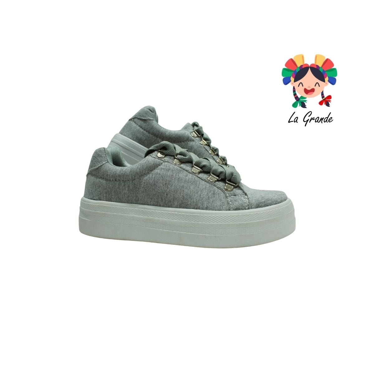 600 LINE SPORT Gris Textil Tenis Choclo Casuales para Dama