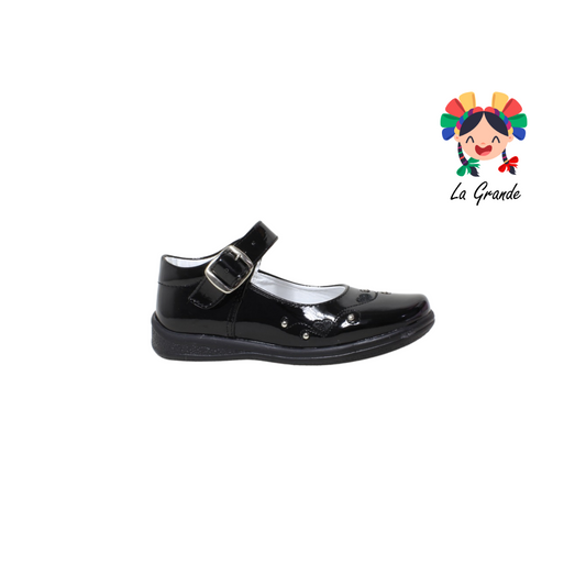 601 DULCE CEREZA Negro Charol Zapato escolar Infantil Para Niña