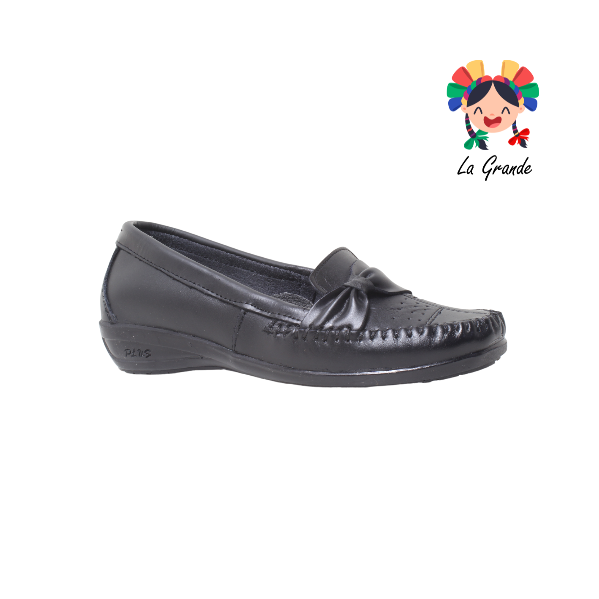 605 KARLE Negro Piel Zapato Casual para Dama