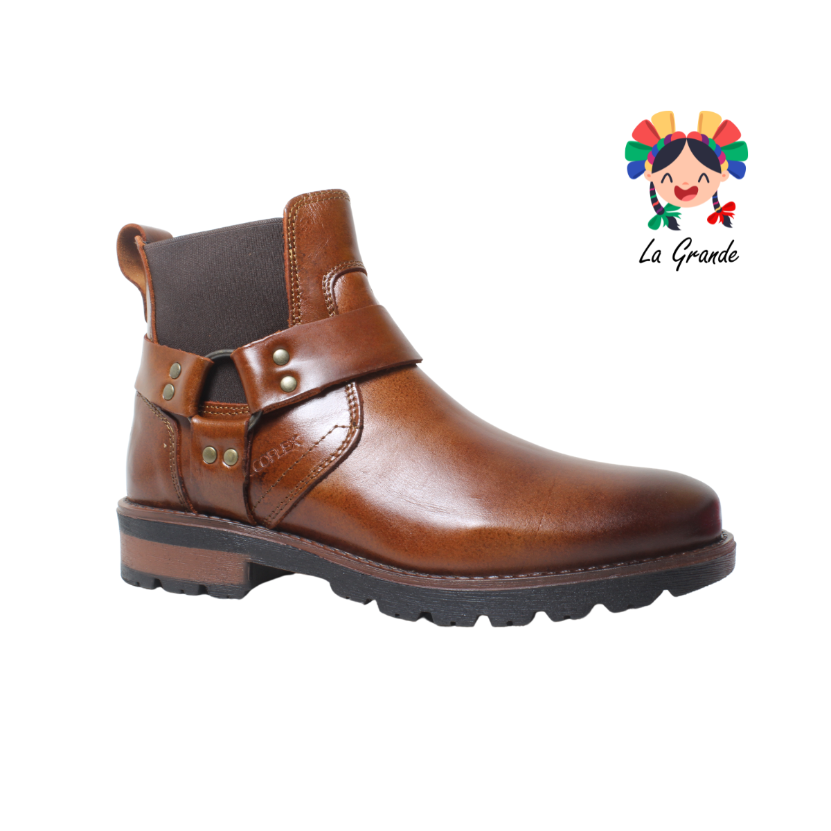 6070 ECCOFLEX MIEL Piel Bota Casual para Caballero