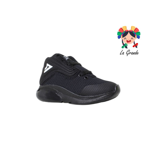 6071 SAETTA PREMIERE Negro Negro Sint tenis Casual de bota para Niña y Niño