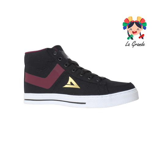 622 VANPI Negro Vino Textil Tenis Tipo Bota para Caballero