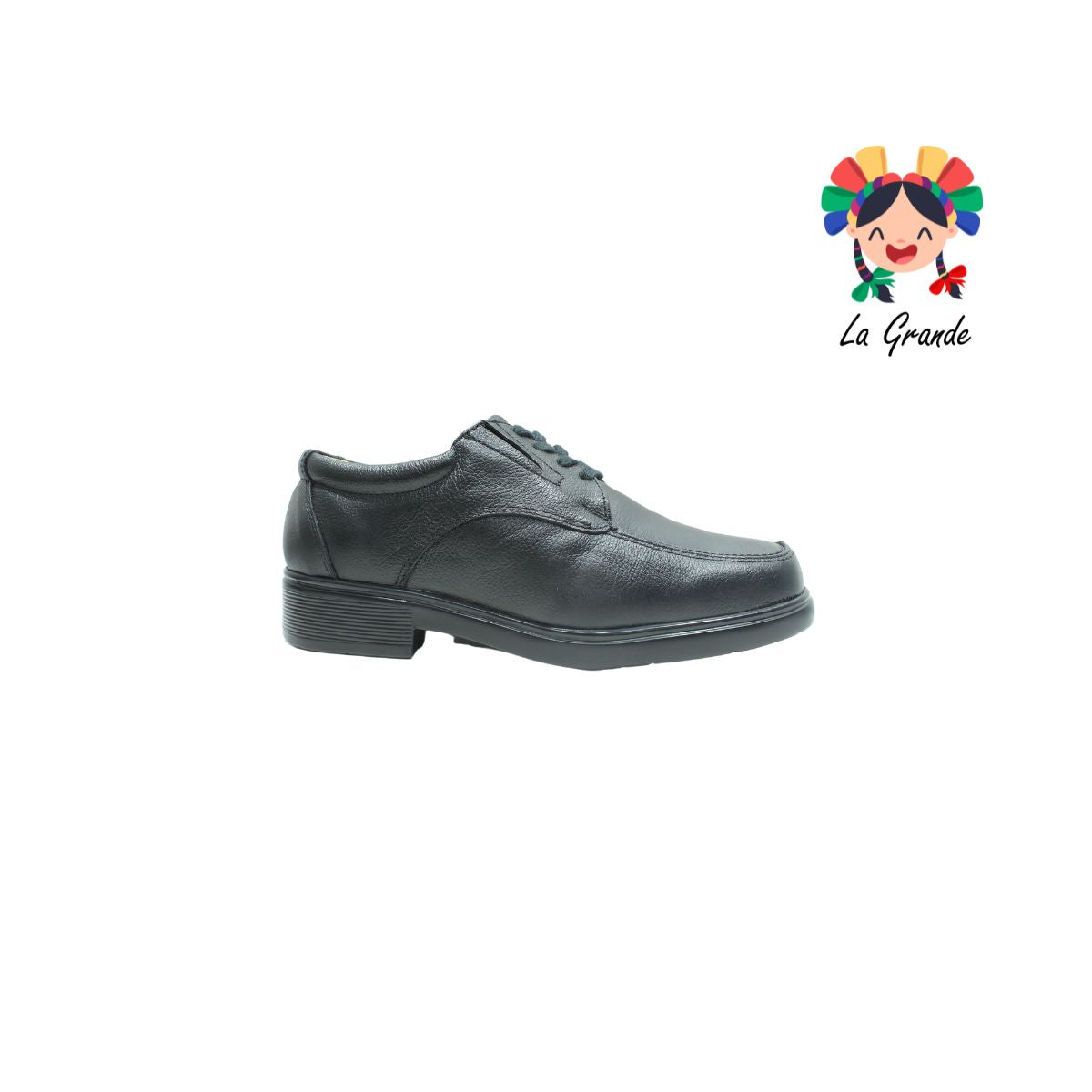 6607 BIO SHOES Negro Piel Zapato para Caballero