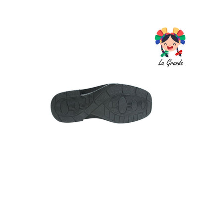 6607 BIO SHOES Negro Piel Zapato para Caballero