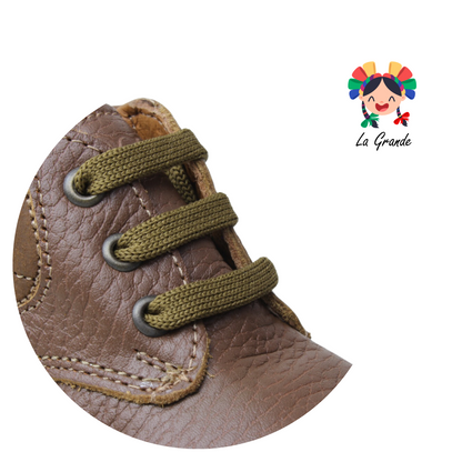 6903 DOGI Canela zapato bebé e infantil de piel con puntera