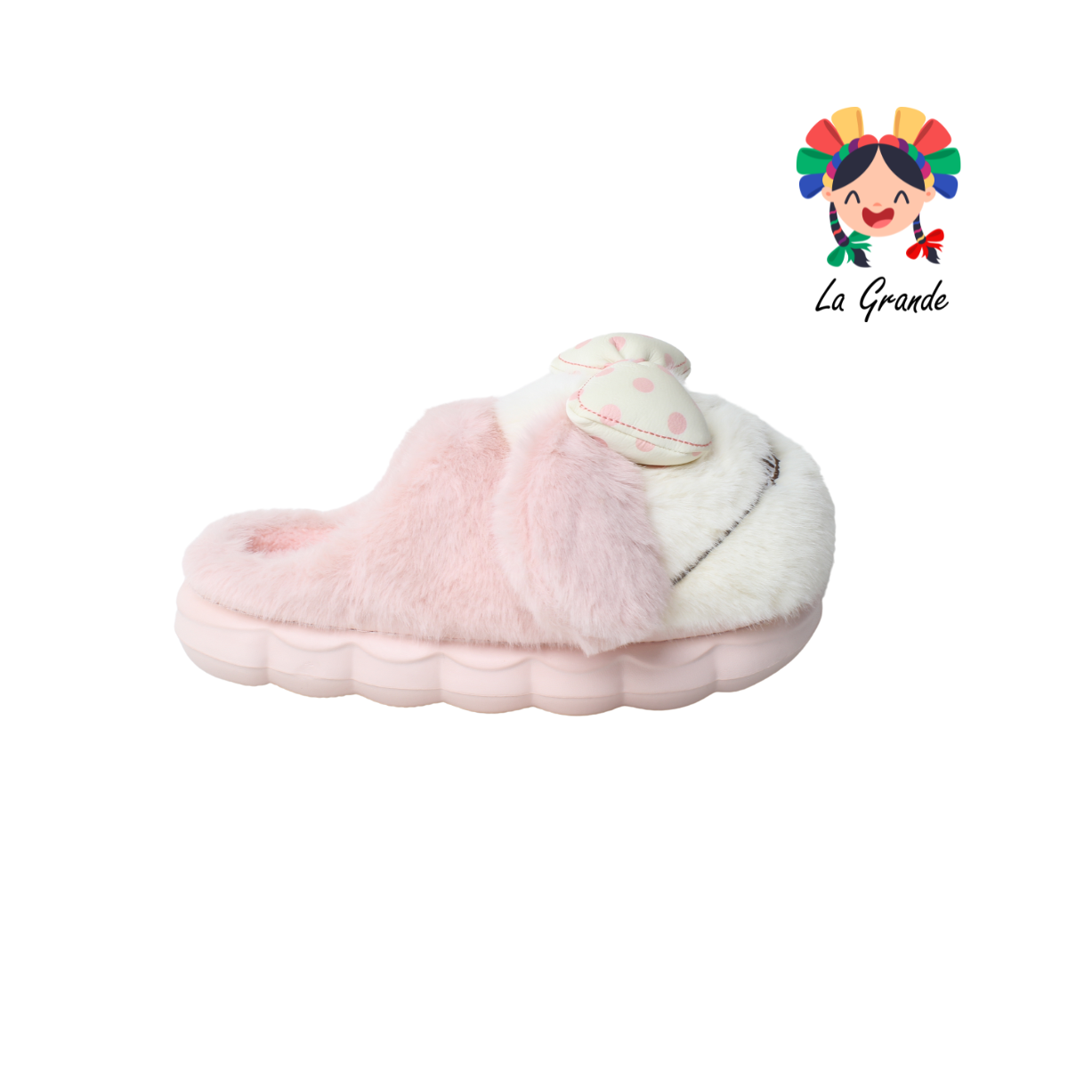 690 TIGRE Perrito Multicolor Sint Textil Pantufla para Dama