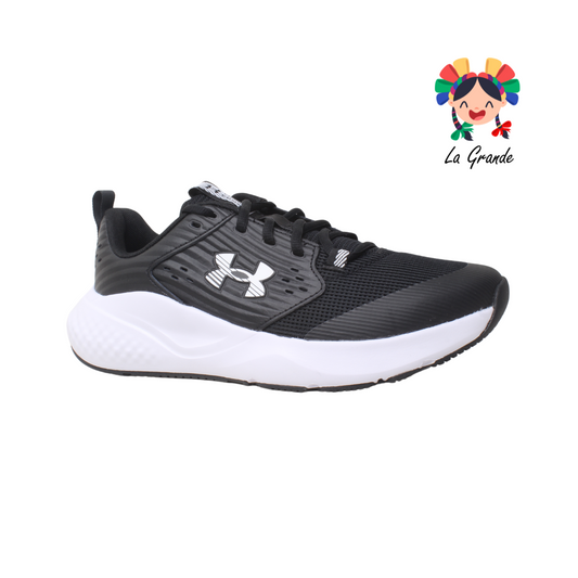 7004 UNDER ARMOUR Negro Blanco Tenis Importados Originales para Dama y Joven