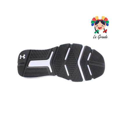 7004 UNDER ARMOUR Negro Blanco Tenis Importados Originales para Dama y Joven