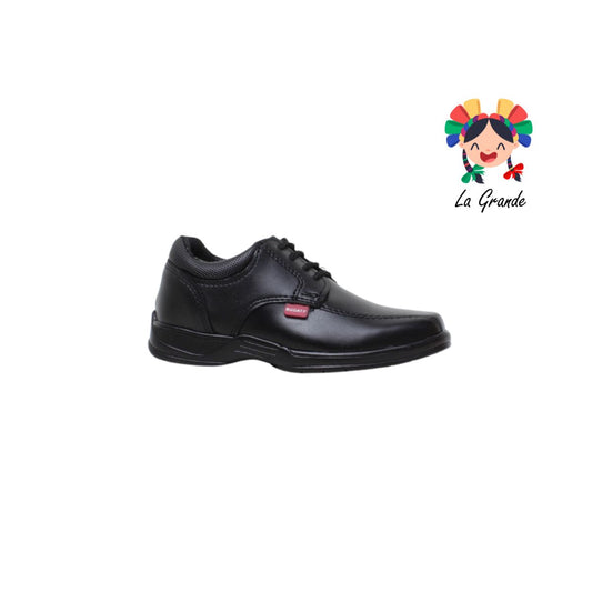 700 BUGATY Negro zapato escolar  infantil para niño y Joven