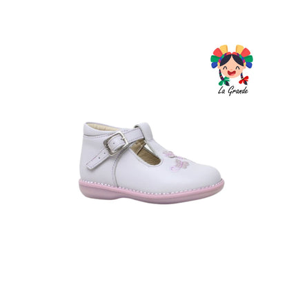 700 DOGI napeta Zapato de bota color lila de piel infantil para niña