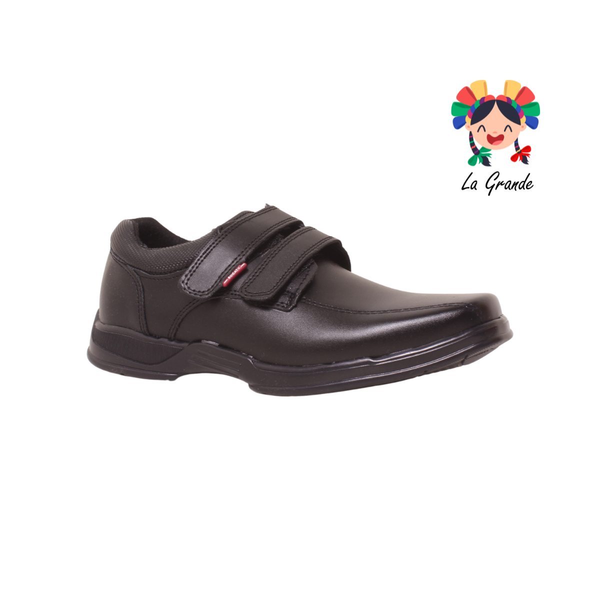 701 BUGATY SHOES Negro Sint Zapato Escolar para Joven