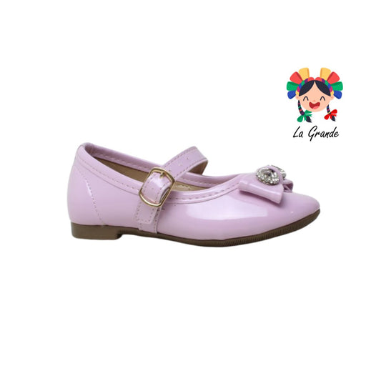 701 KAROLINE Lila Malteada Zapato infantil Niña