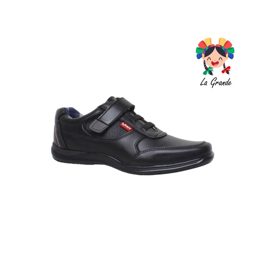 705-R VELRA Negro zapato escolar para Joven