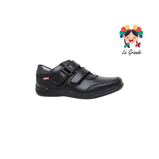 710 VELRA negro zapato casual doble velcro Infantil Niño Joven y caballero