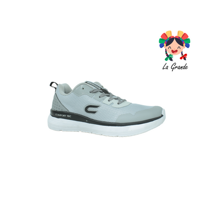 711T-CT gris tenis deportivos de tela