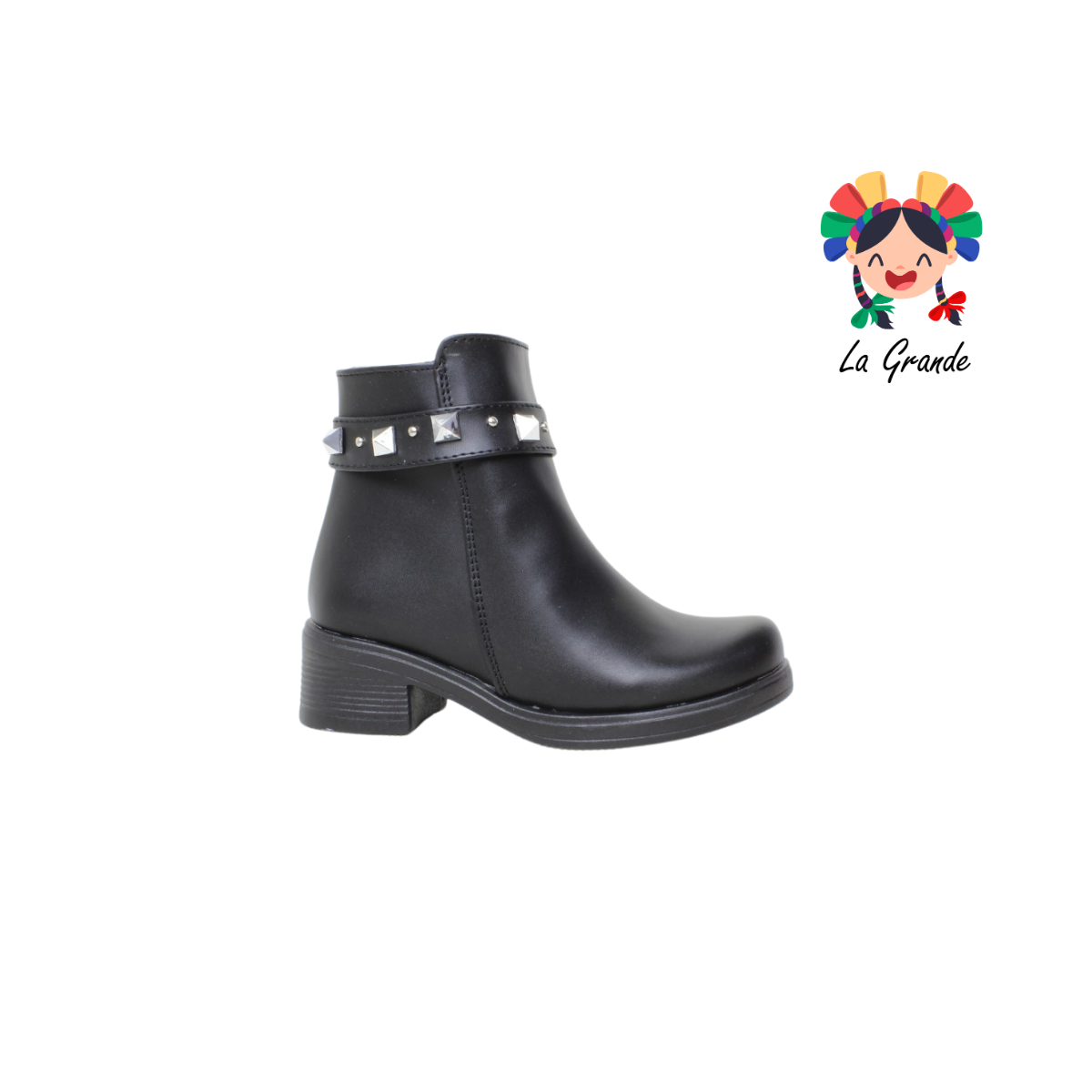 711 DULCE CEREZA Negro Bota Infantil Para Niña