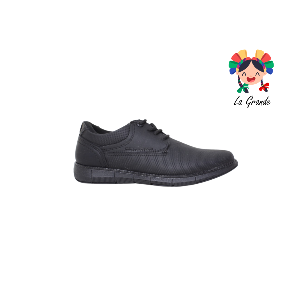 7152 CUSTOM Negro Negro Sint zapato Casual para Caballero