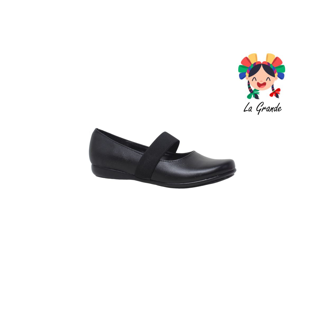 7243 CHELITAS Negro Piel Zapato Escolar para Niña y Dama