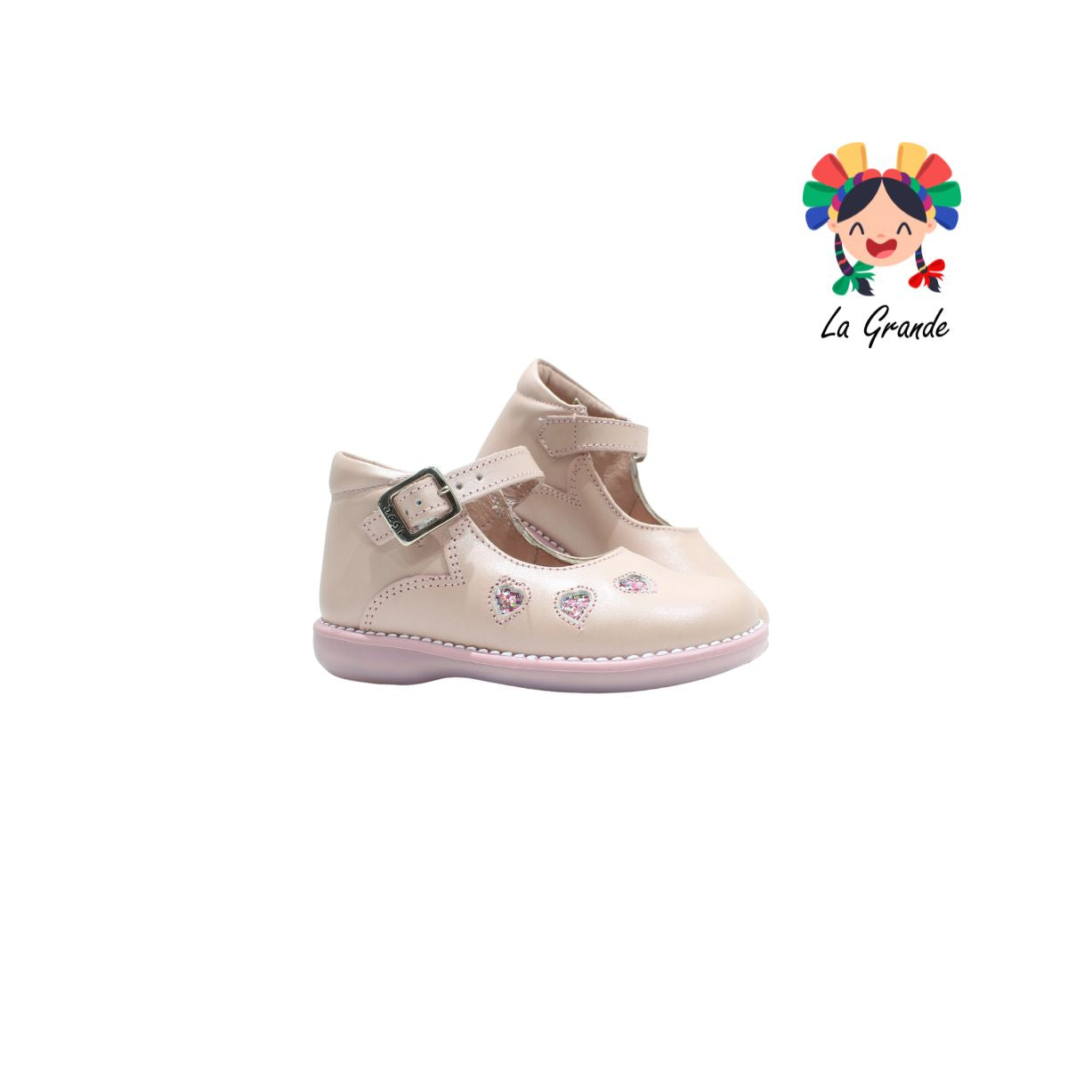 745 DOGI rosa Zapato para niña de botita