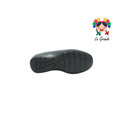 7518 BIO SHOES NEGRO de Piel Zapato sin Costura para Dama