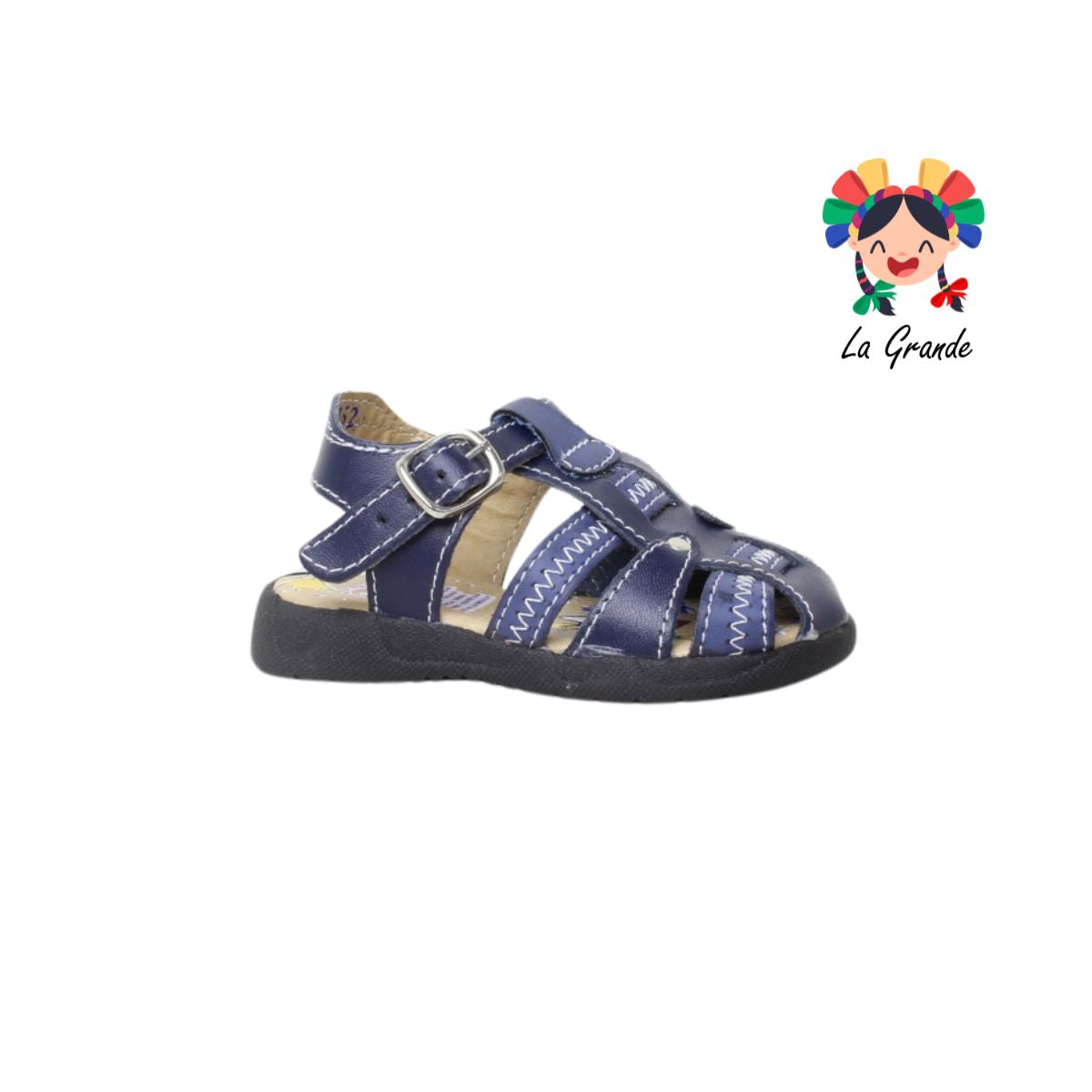 752 KIKE'S Azul Piel Huarache Casual Para Niño