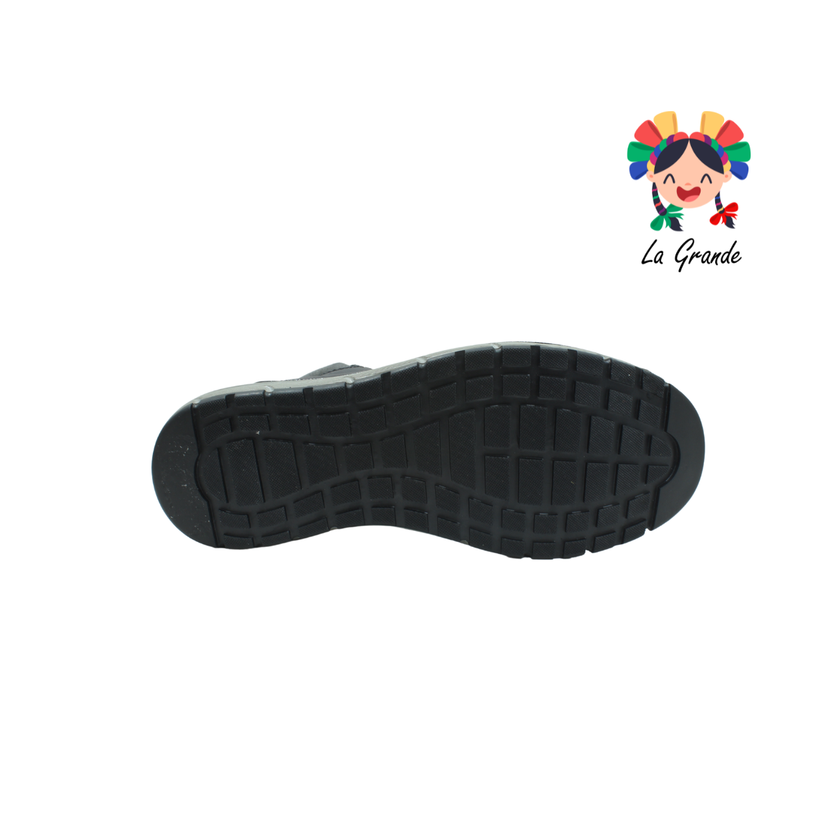 7585 SPEEDY Negro bota sintetica-textil de agujeta antiderrapante para caballero