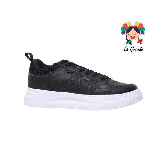 760 MAKKENA negro blanco tenis tipo choclo para caballero