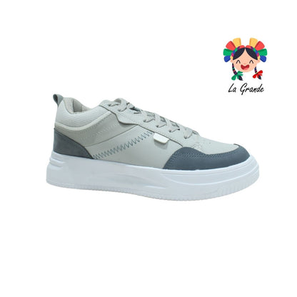 760 MAKKENA gris marino tenis tipo choclo caballero