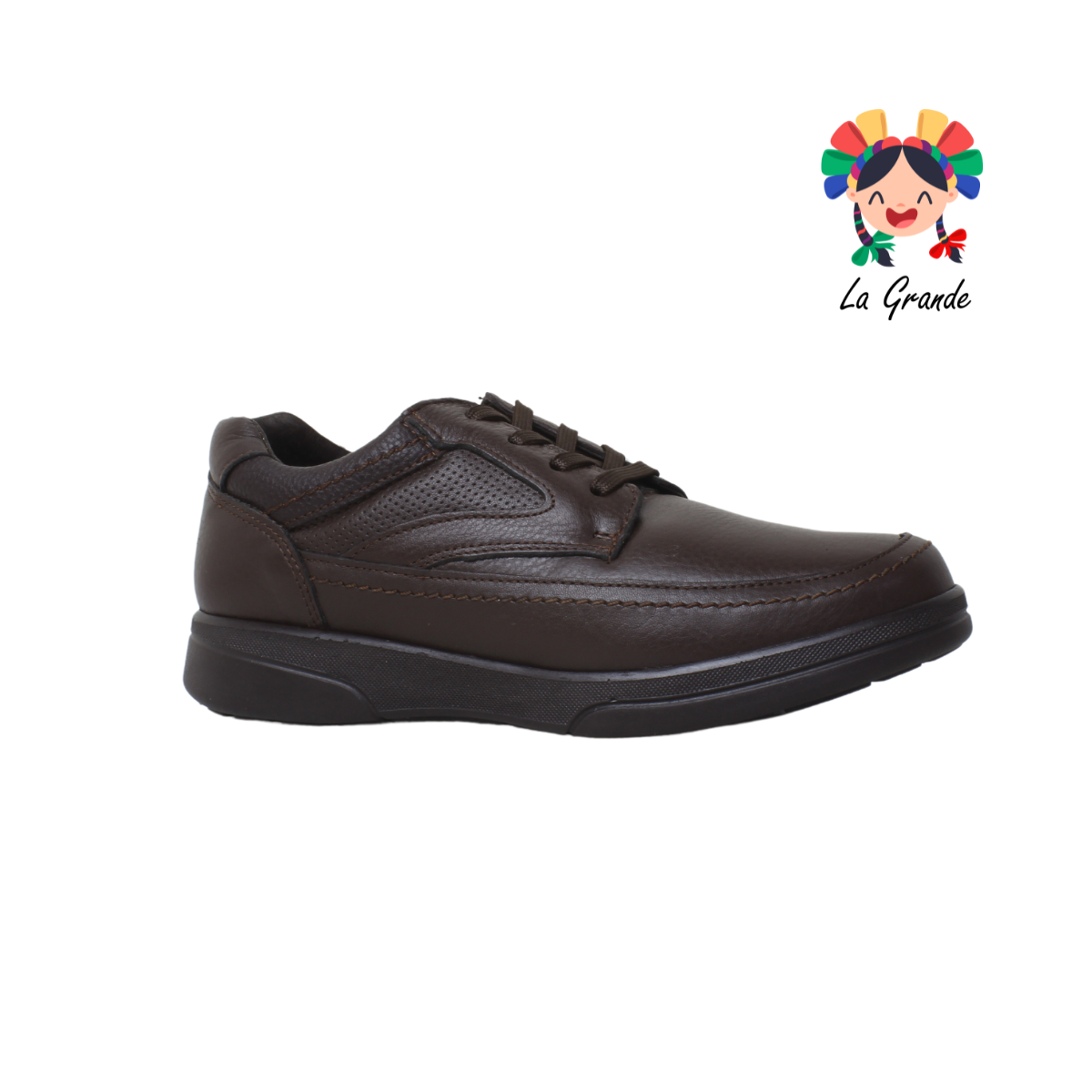 7852 ROMANOS Café zapato choclo de Piel para Caballero