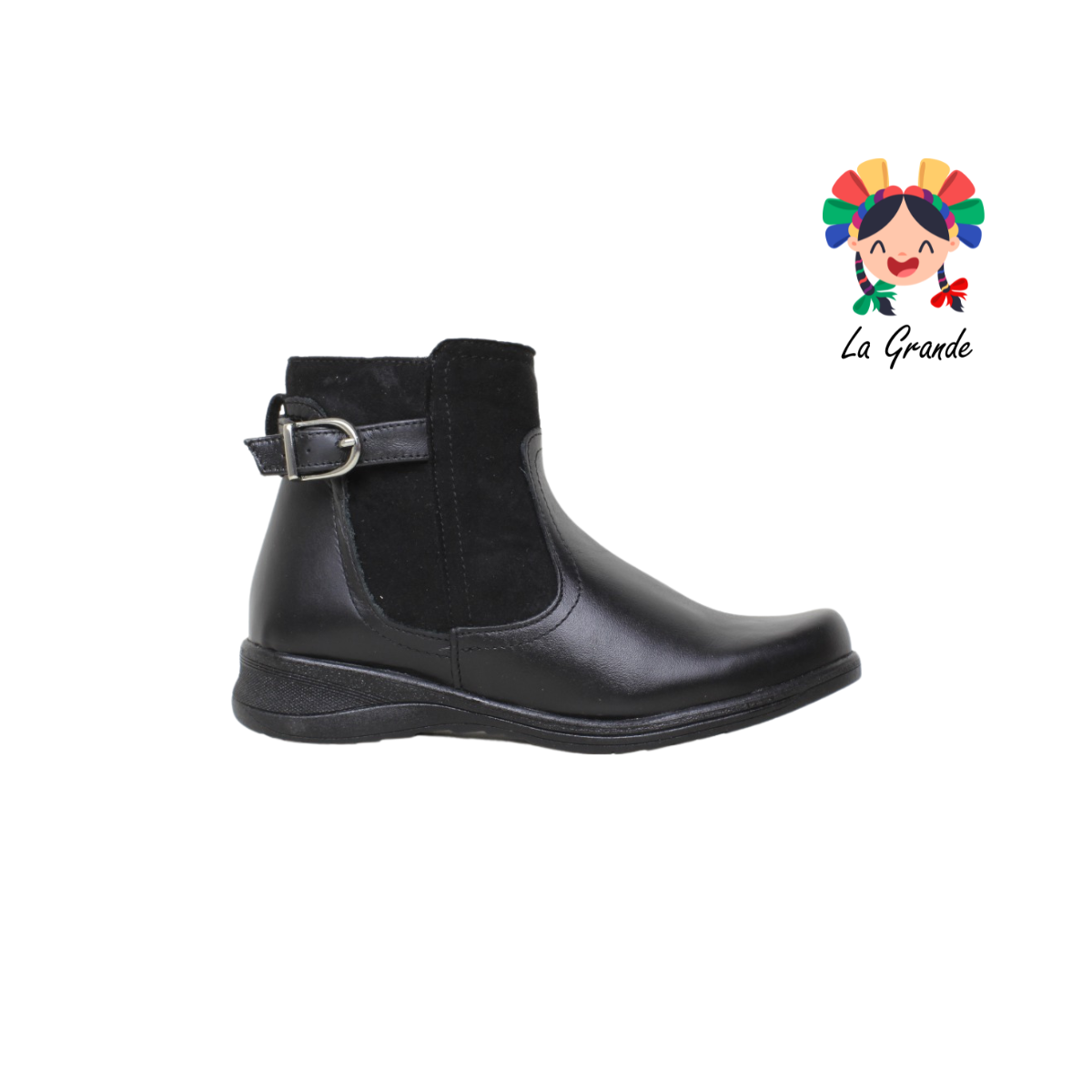 797 RIDDRA MORATTI NEGRO PIEL BOTA PARA DAMA