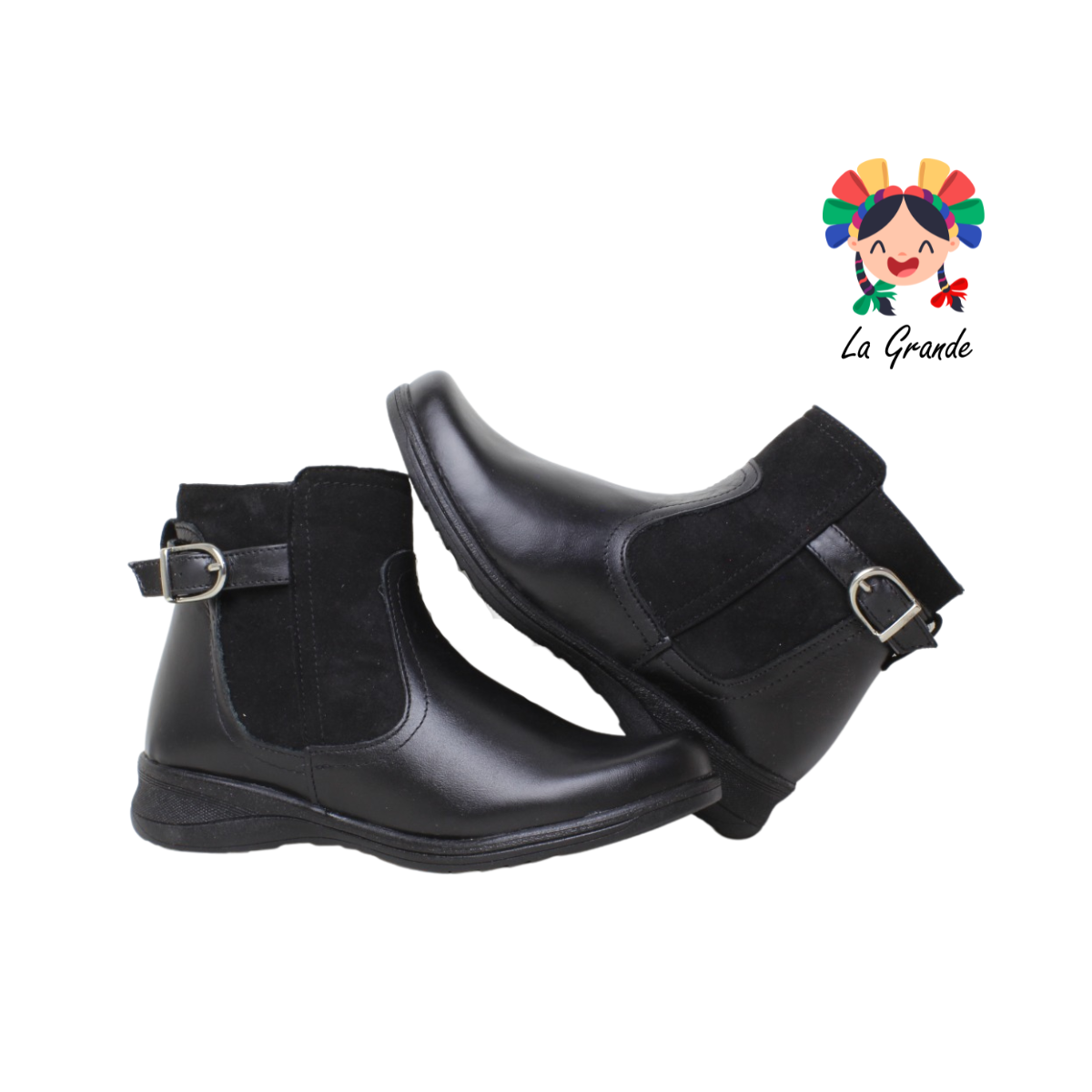 797 RIDDRA MORATTI NEGRO PIEL BOTA PARA DAMA