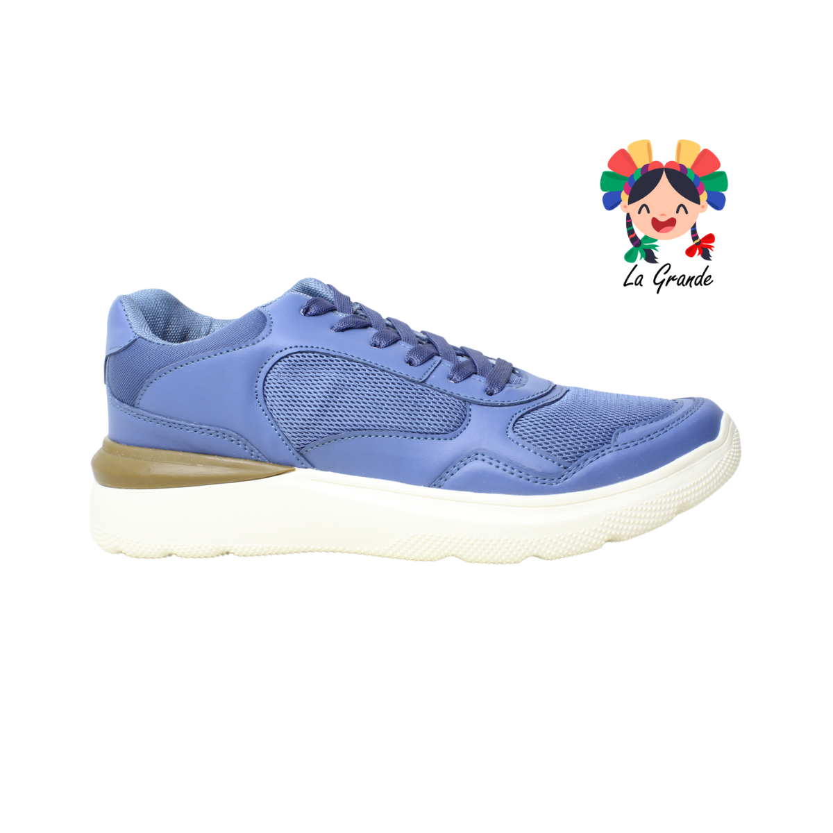 845 MAKKENA Azul Mezclilla Tenis Casual para Caballero