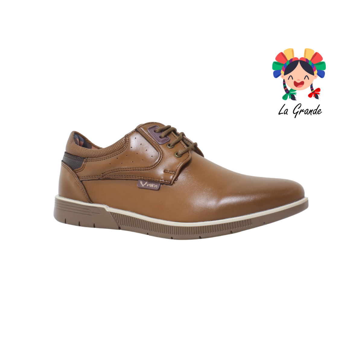 8002 VELRA Miel Sint Zapato Casual de agujeta para Caballero